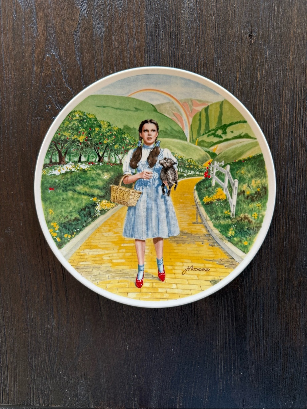 Knowles Over the Rainbow by James Auckland Fine China Plate